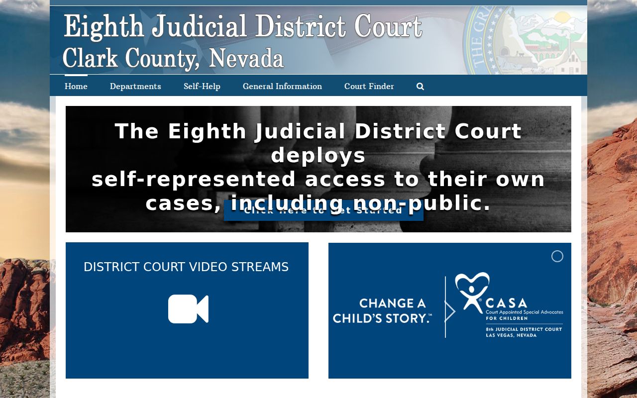 Clark County warrant records Eighth Judicial District Court home